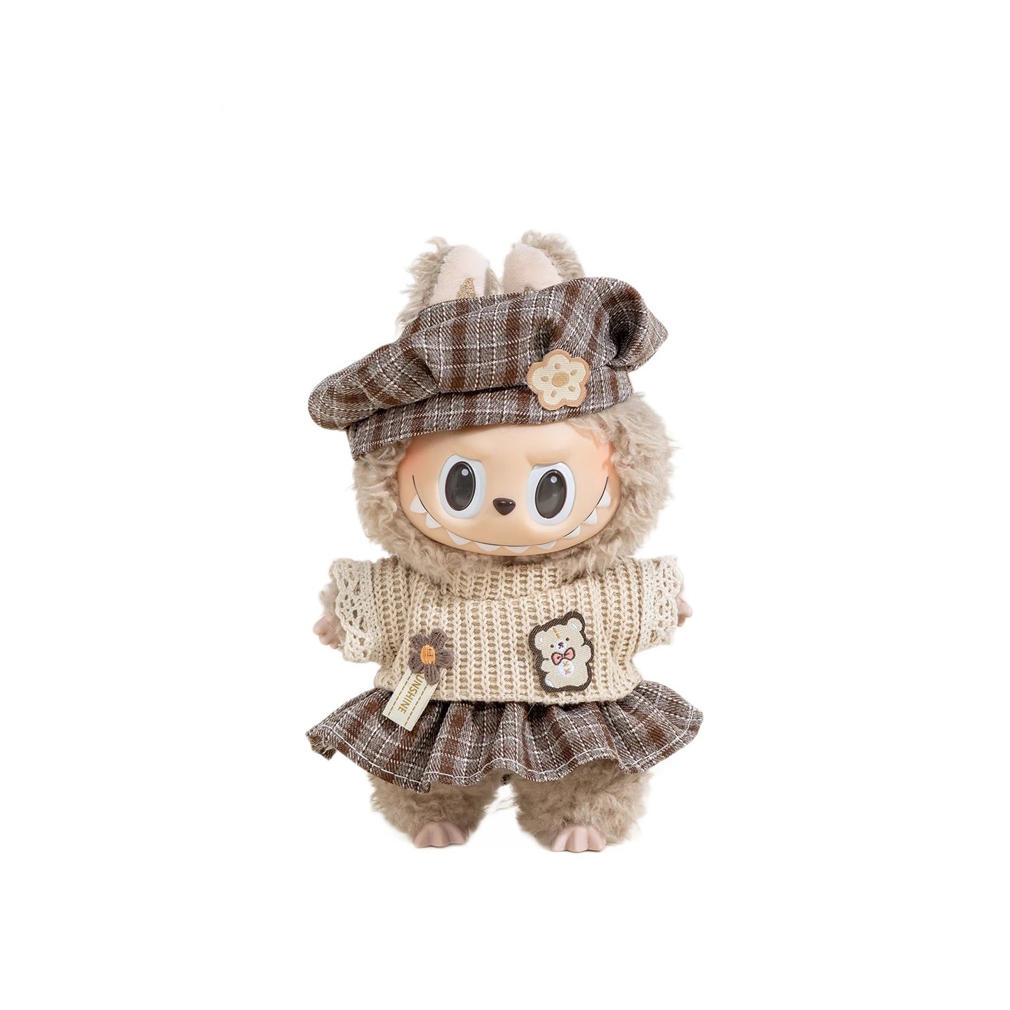 Vintage Scholar Outfit Set | Premium Labubu Preppy Fashion Collection