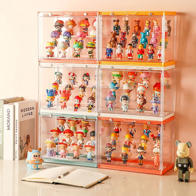 High-quality acrylic display case designed specifically for figurines and collectibles.