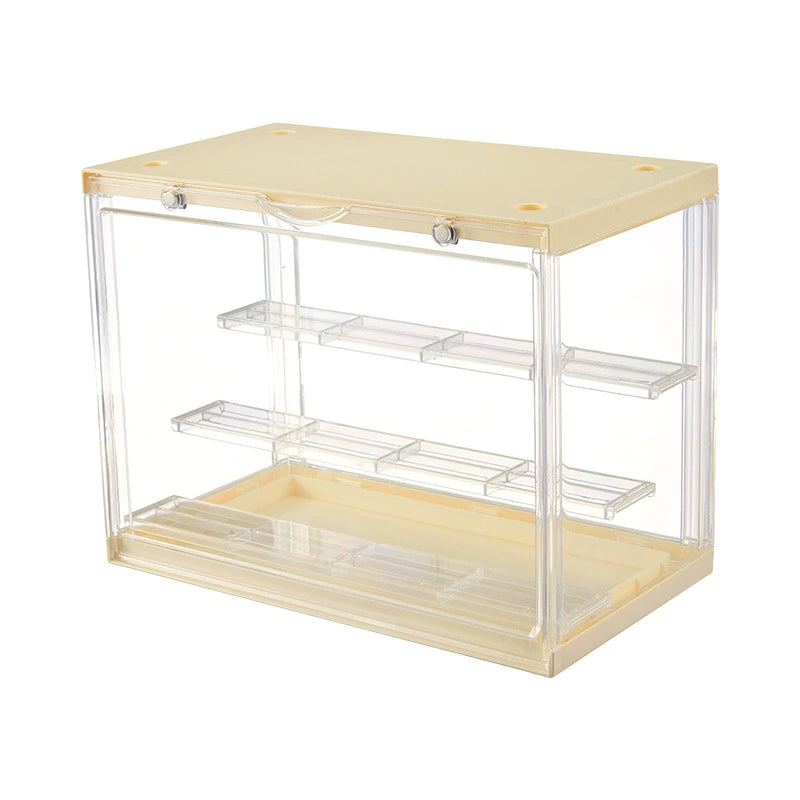 Creamy display shelf from Fig Palace, perfect for figure display, with tiered and stackable designs.