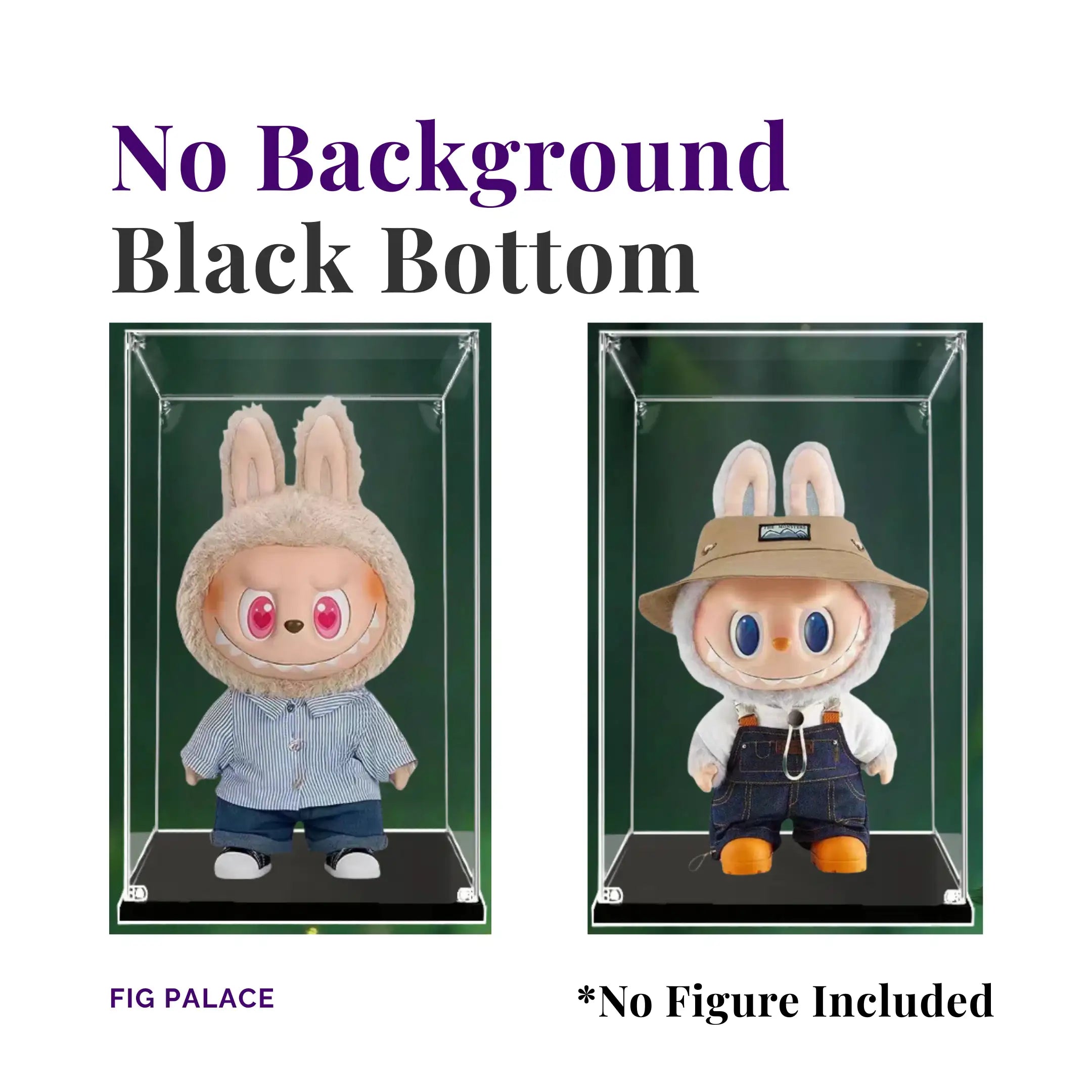 Labubu Display Case, Perfect for Big Labubu Vinyl Face Plush Dolls (Flip with Me, Fall in Wild)