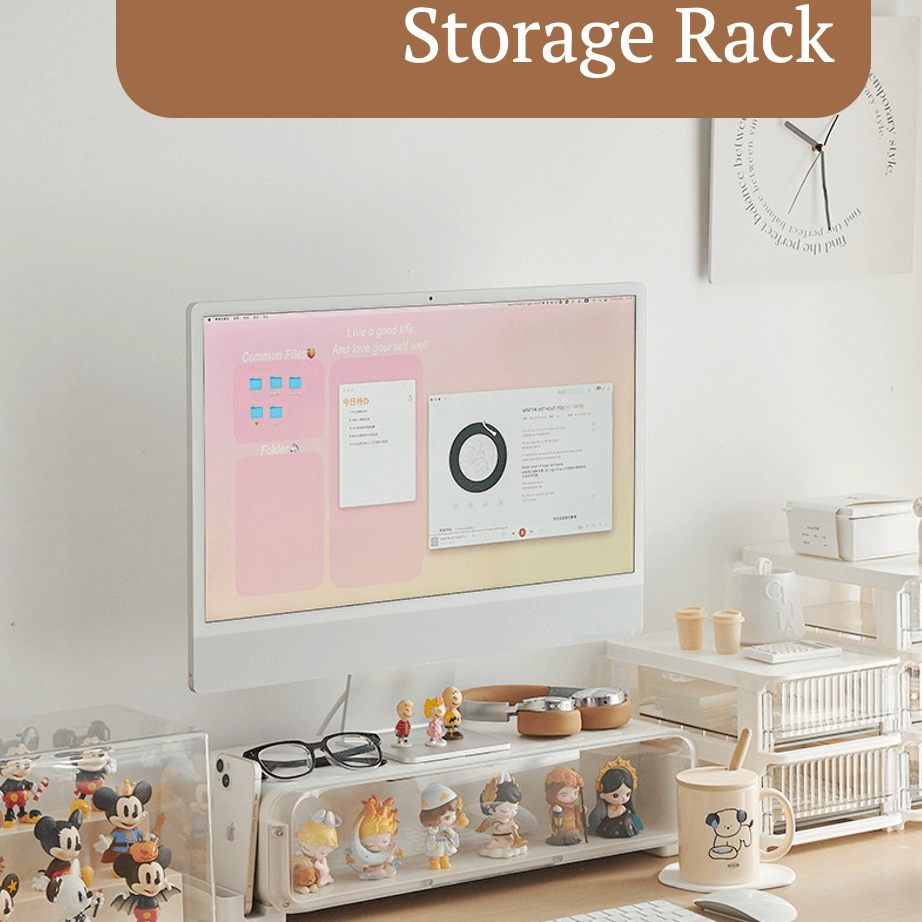 FigPalace riser doubles as a storage rack, offering functionality and elegance for your desk.