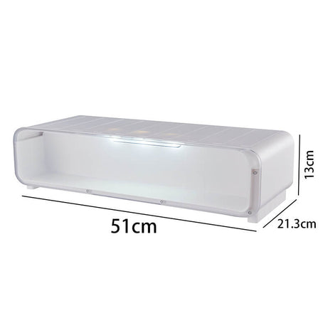 FigPalace LED riser, 51×21.3×13 cm, offers sleek design and practical desk organization.