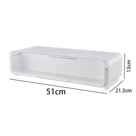 FigPalace riser, 51×21.3×13 cm, compact and functional for a minimalist desk setup.