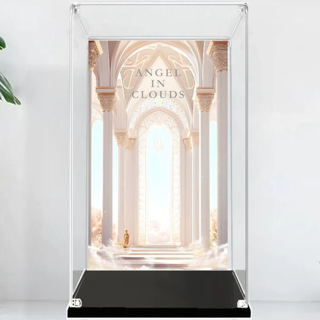Zimomo Display Case, Perfect for Zimomo Vinyl Face Plush Dolls (Angel in Clouds, I FOUND YOU)
