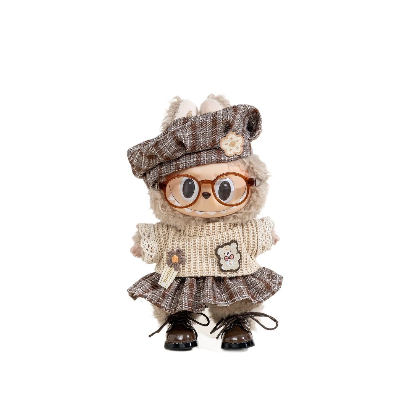 Vintage Scholar Outfit Set | Premium Labubu Preppy Fashion Collection