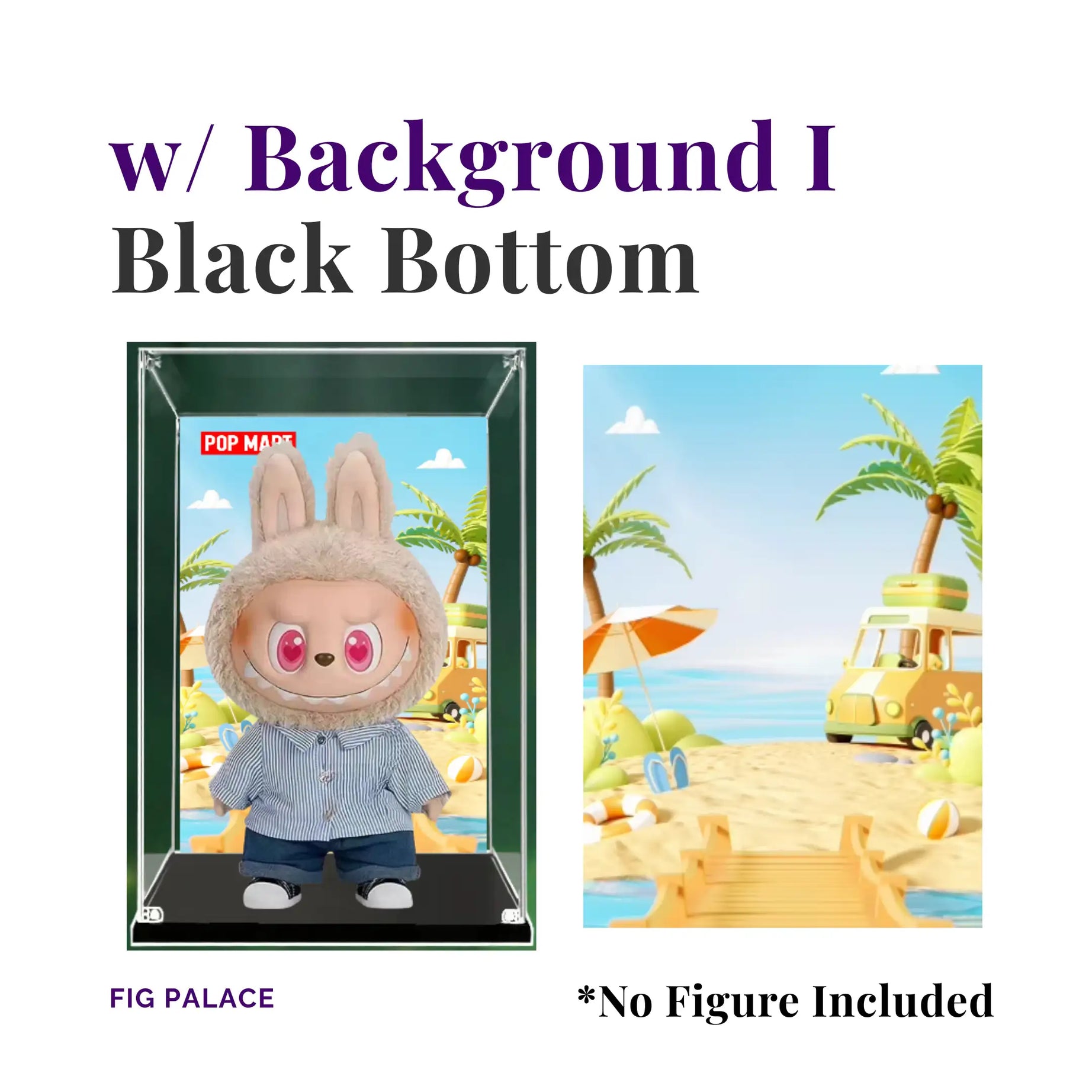 Labubu Display Case, Perfect for Big Labubu Vinyl Face Plush Dolls (Flip with Me, Fall in Wild)