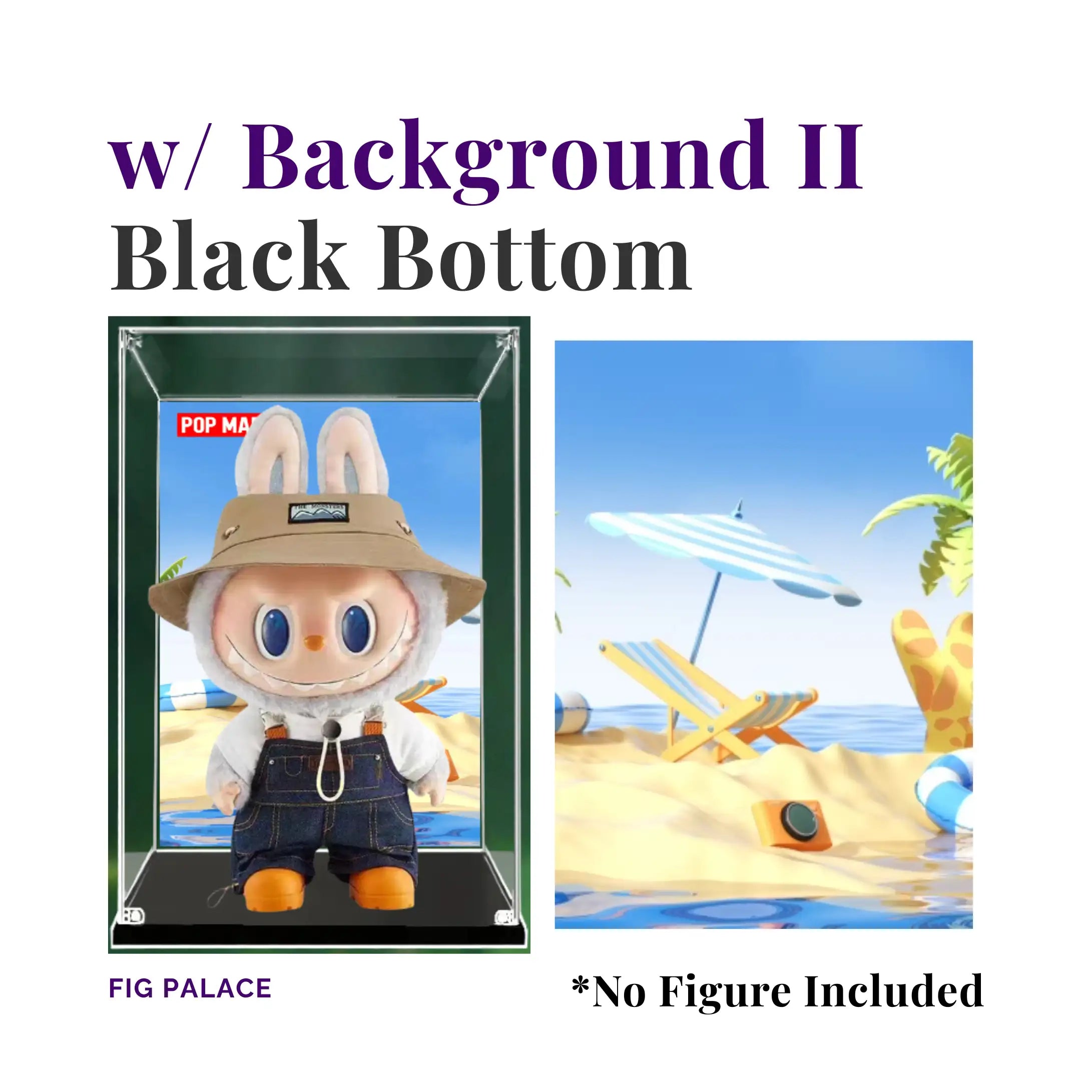 Labubu Display Case, Perfect for Big Labubu Vinyl Face Plush Dolls (Flip with Me, Fall in Wild)