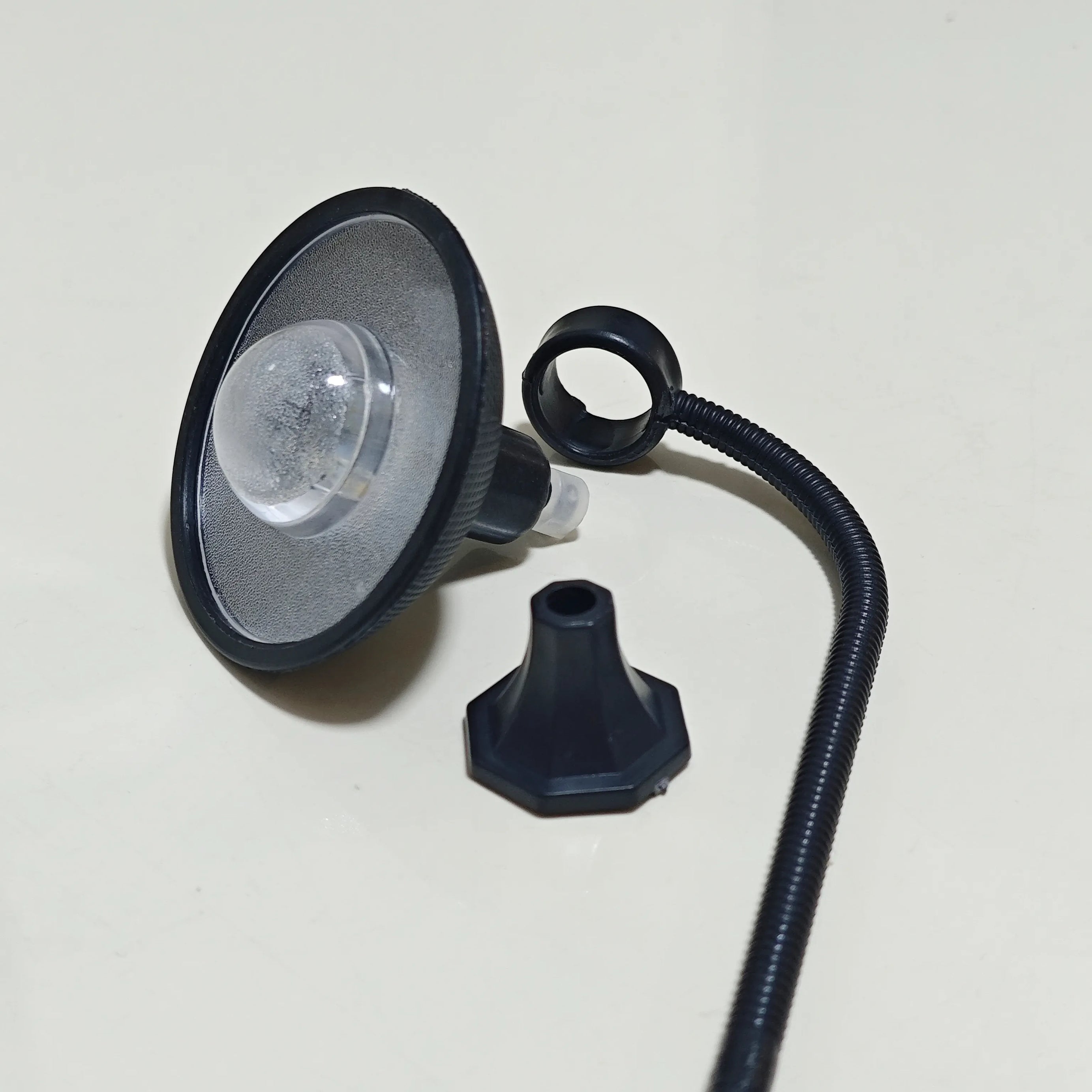 Detailed components of disassembled black lamp accessory for Hirono diorama.