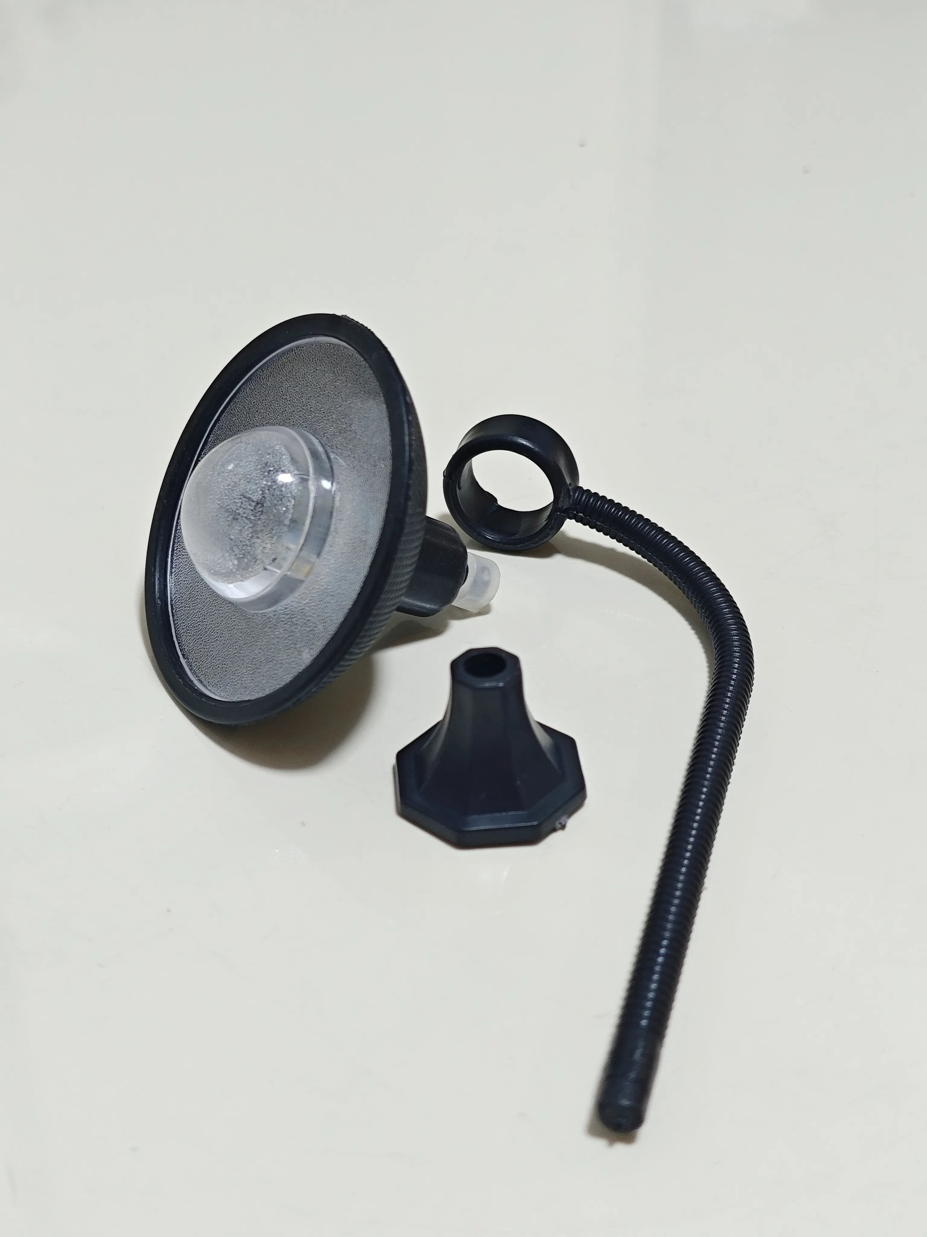 Detailed components of disassembled black lamp accessory for Hirono diorama.