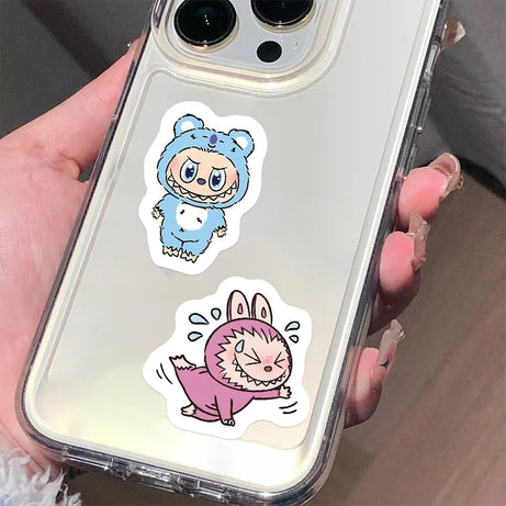 Labubu Cartoon Stickers (105pcs, 2 - 4 cm each)