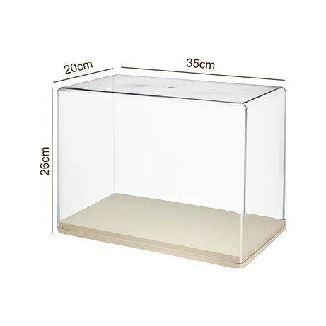 Multi-Level Display Case, Dust-proof, Tiered, with Rounded Corners