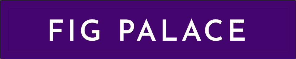 The logo of Fig Palace with purple background and white letters