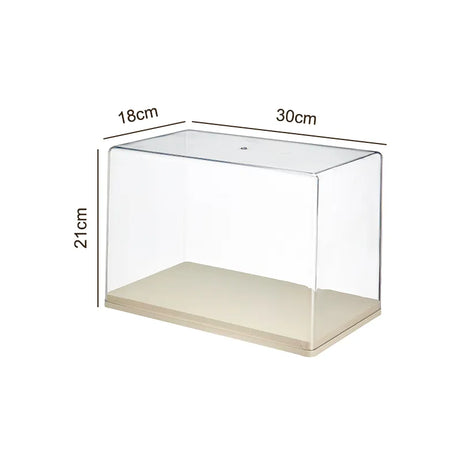 Multi-Level Display Case, Dust-proof, Tiered, with Rounded Corners