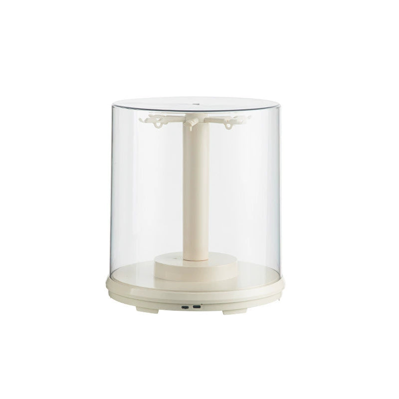 Rotating Transparent Display Case for Pop Mart Labubu – Fig