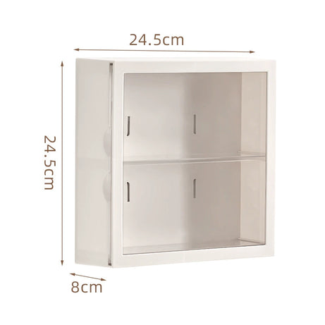 An image of a white wall-mounted display shelf by FigPalace.