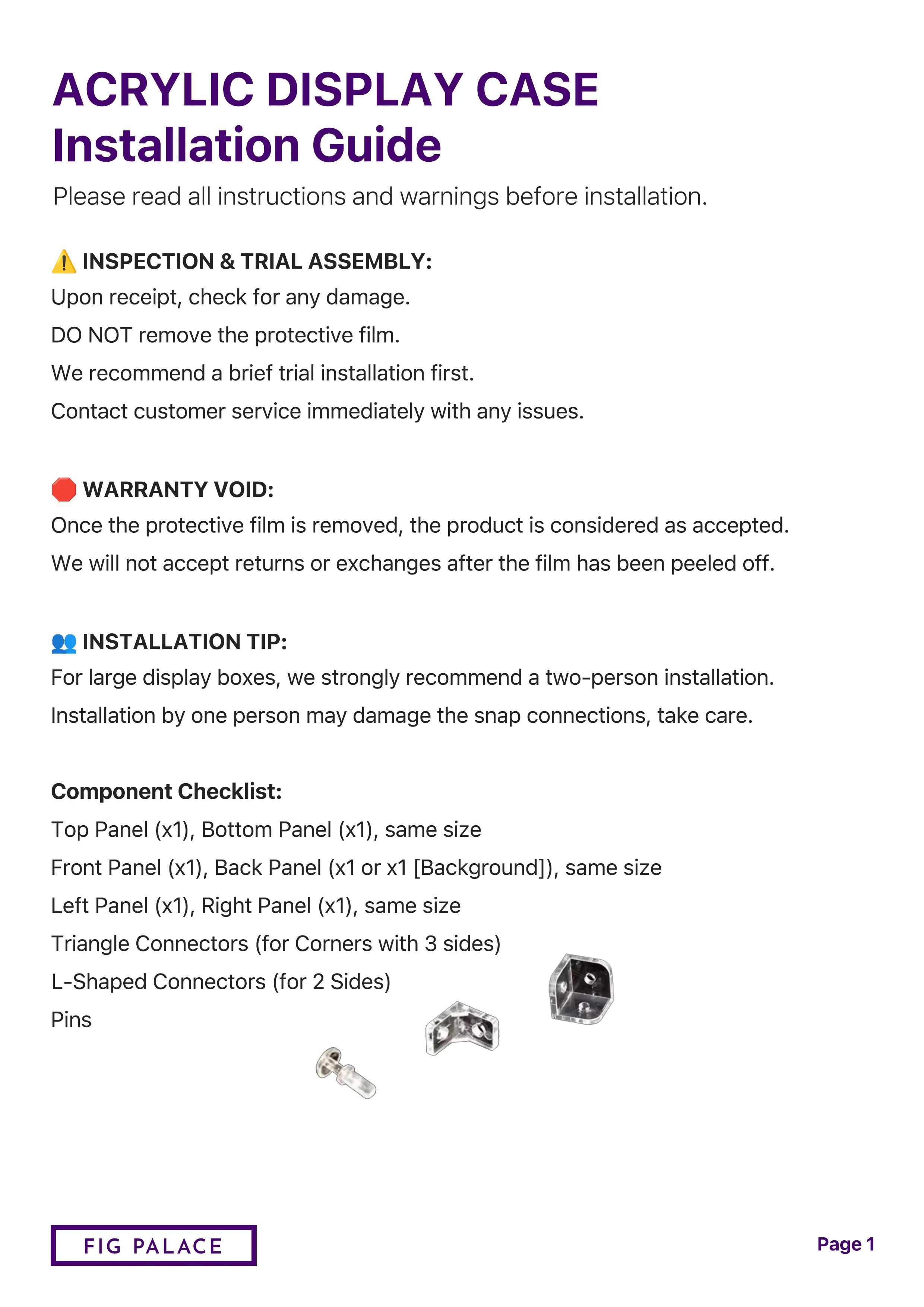 Zimomo Display Case, Perfect for Zimomo Vinyl Face Plush Dolls (Angel in Clouds, I FOUND YOU)